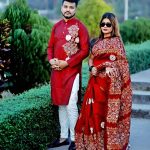 শাড়ি পাঞ্জাবি কাপল সেট