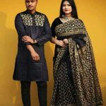 শাড়ি পাঞ্জাবি কাপল সেট