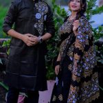 শাড়ি পাঞ্জাবি কাপল সেট