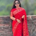 জাপানি সিল্কের শাড়ি ব্লাউজ