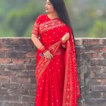 জাপানি সিল্কের শাড়ি ব্লাউজ