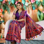 চান্দুরি সিল্ক শাড়ি ব্লাউজ