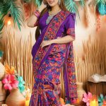 চান্দুরি সিল্ক শাড়ি ব্লাউজ