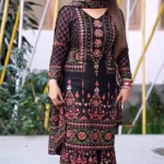 কটন ফেব্রিক্সের গাড়ারা থ্রি পিস