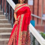 চান্দুরি সিল্ক শাড়ি ব্লাউজ