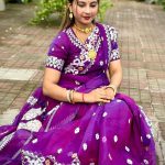 চান্দুরি সিল্ক শাড়ি ব্লাউজ