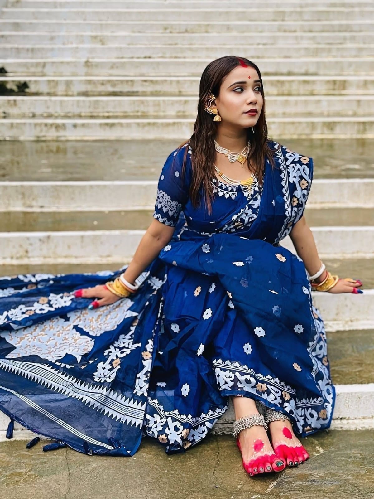 IMG-20260410-WA0165(1) চান্দুরি সিল্ক শাড়ি ব্লাউজ - Image 1