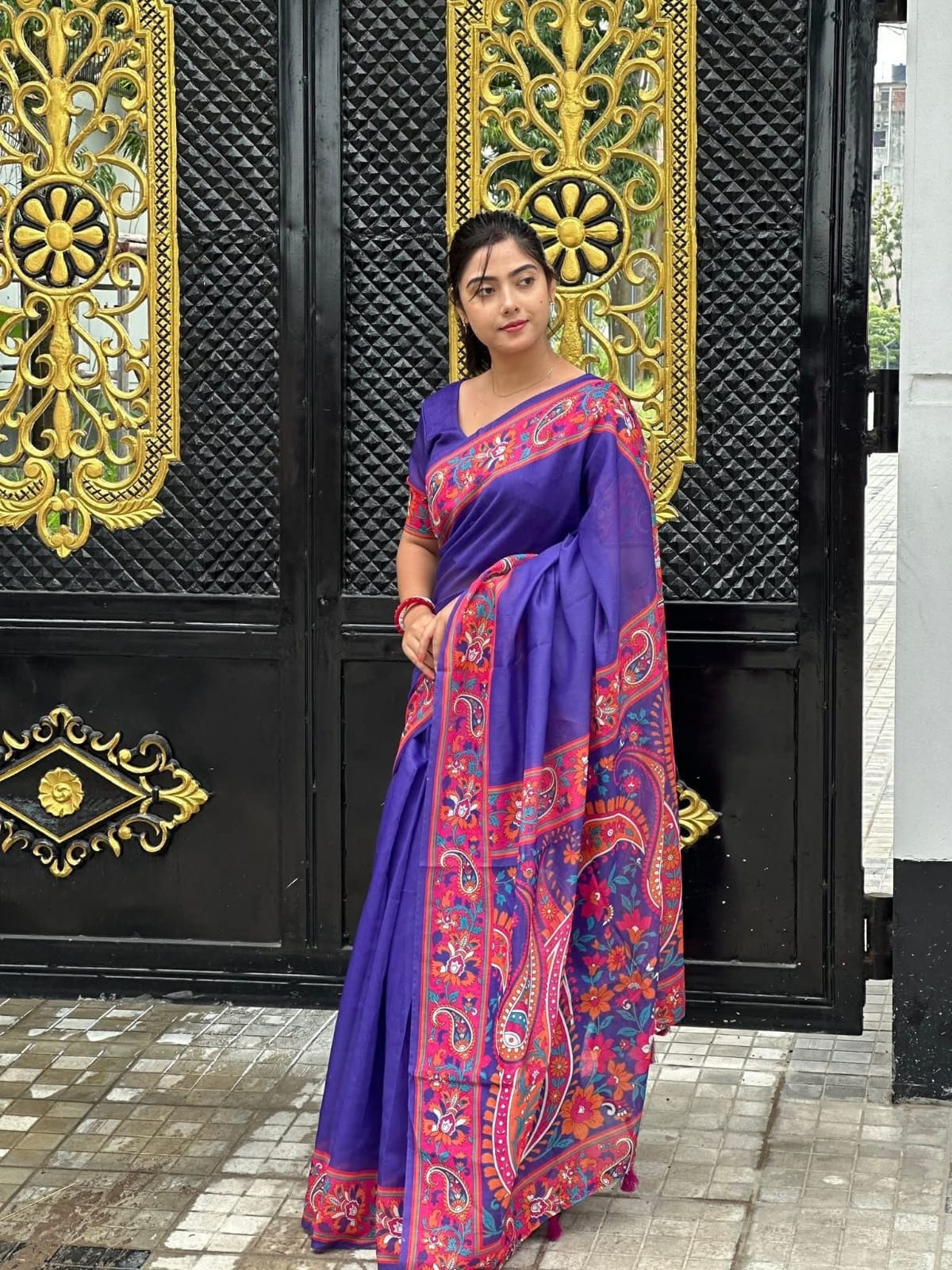 IMG-20260410-WA0175(1) চান্দুরি সিল্ক শাড়ি ব্লাউজ - Image 1
