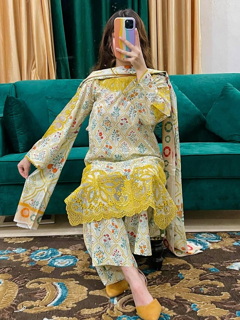 IMG-20260415-WA0037 প্রিমিয়াম কটন থ্রি পিস - Image 1