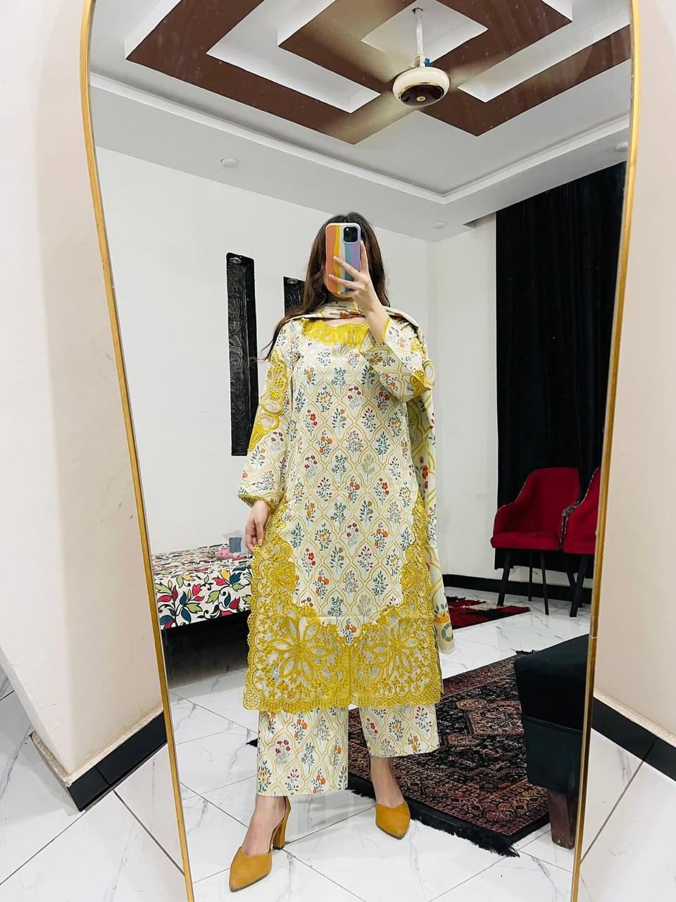 IMG-20260415-WA0038(1) প্রিমিয়াম কটন থ্রি পিস - Image 1