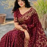 জাপানি সিল্কের শাড়ি ব্লাউজ