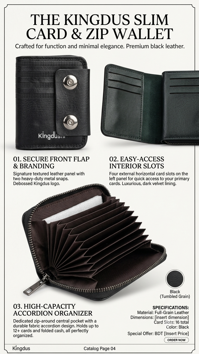 1782199521665 Genuine Leather Wallet For Men - Image 1