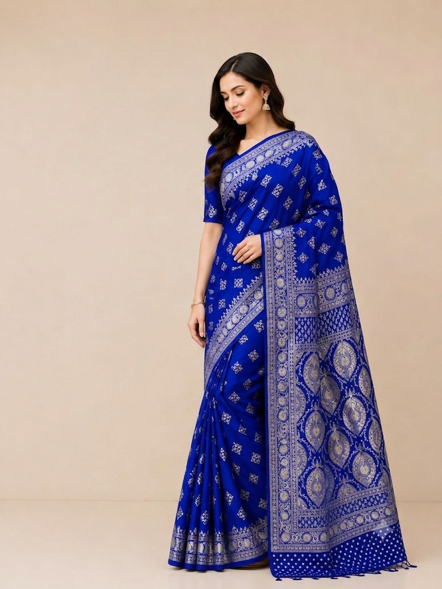 1782649142340 জাপানি সিল্কের শাড়ি ব্লাউজ - Image 1