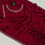 Pure Georgette saree with blouse piece