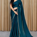 Pure Georgette saree with blouse piece
