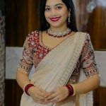 অরিজিনাল জিমিচু ফেব্রিক্স এর শাড়ি রেডিমেড ব্লাউজ