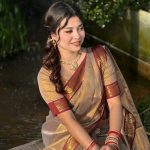 অরিজিনাল লামা সিল্ক শাড়ি ব্লাউজ