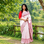 ভাইরাল সাদা রাজশাহী সিল্ক শাড়ি