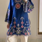 Pakistani inspired farshi salwar two piece embroidery work